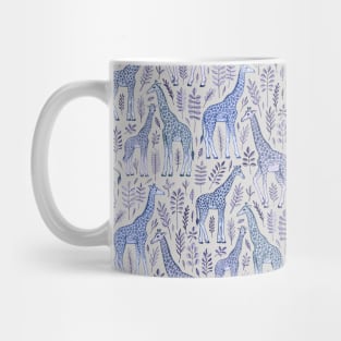 Blue Giraffe Pattern Mug